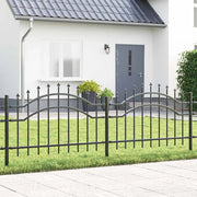 vidaXL Recinzione per Giardino Grigio 115 cm