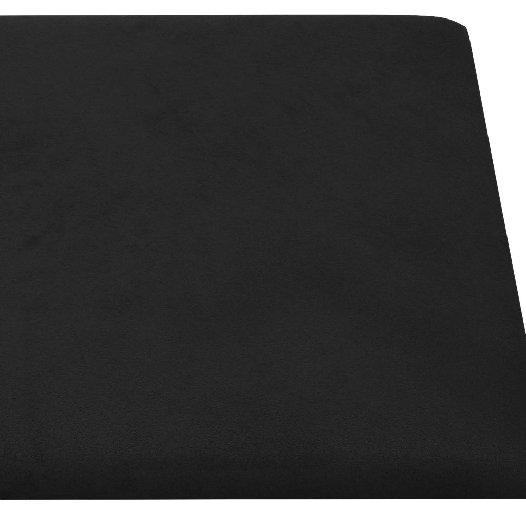 Testiera da Parete 12 pcs Nero 30 x 15 cm Velluto 4008316