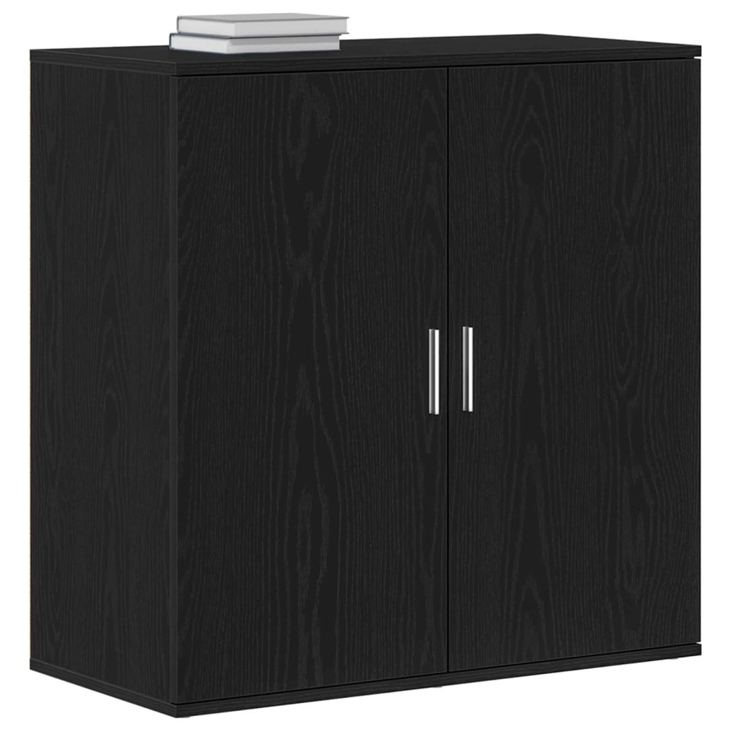 Credenza Rovere Nero 79 x 38 x 80 cm Legno ingegnerizzato 862269
