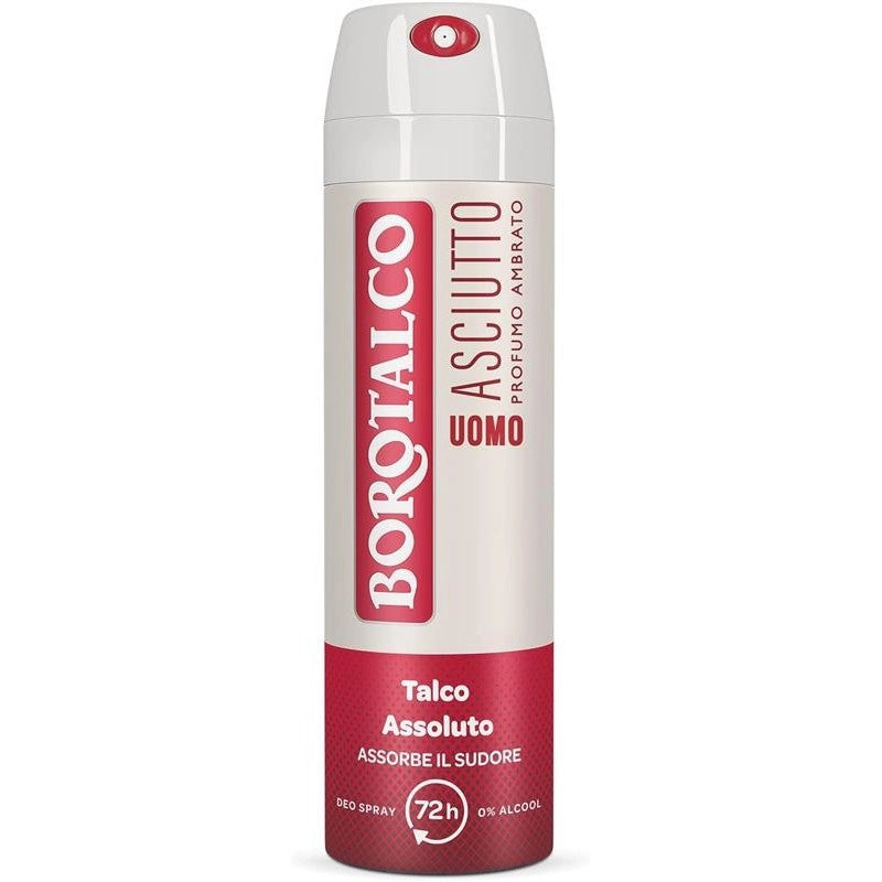 BOROTALCO SET DEO SPRAY 150 ML NEW UOMO + ASCIUTTO PROFUMO AMBRATO