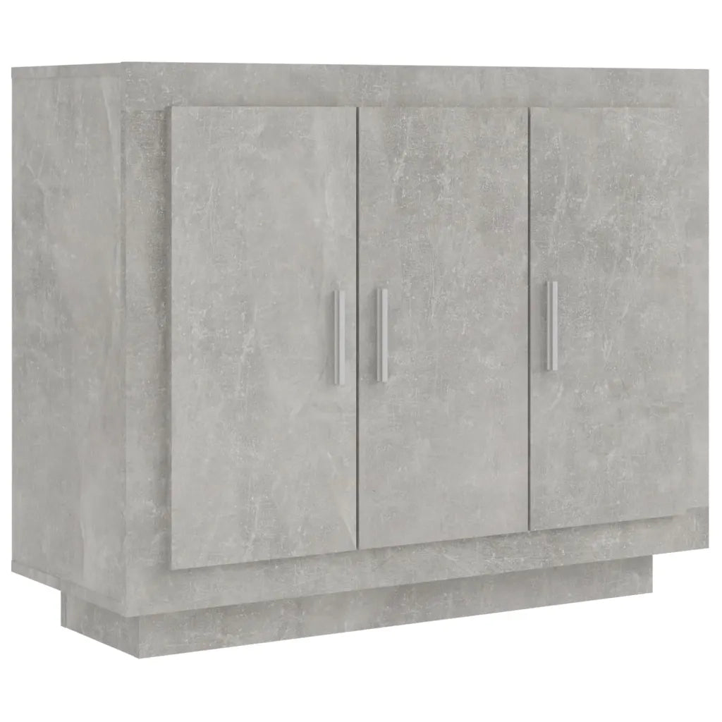 Credenza Grigio Cemento 92x35x75 cm in Legno Multistrato cod mxl 72043