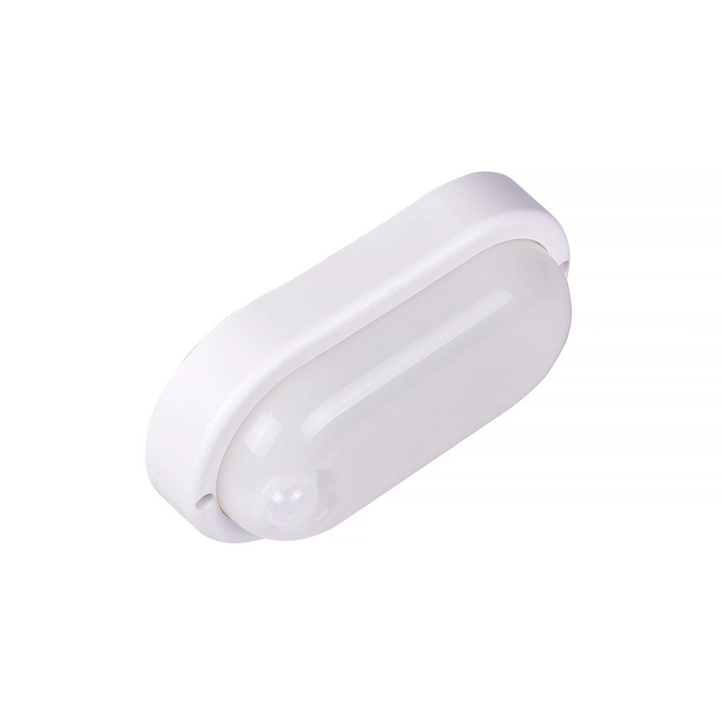 APPLIQUE LAMPADA LED DA PARETE CON SENSORE 9W LUCE FREDDA 6500K° IP56 - RILEVAMENTO 4-5 METRI RISPARMIO ENERGETICO PER ILLUMINAZIONE INTERNA ED ESTERNA