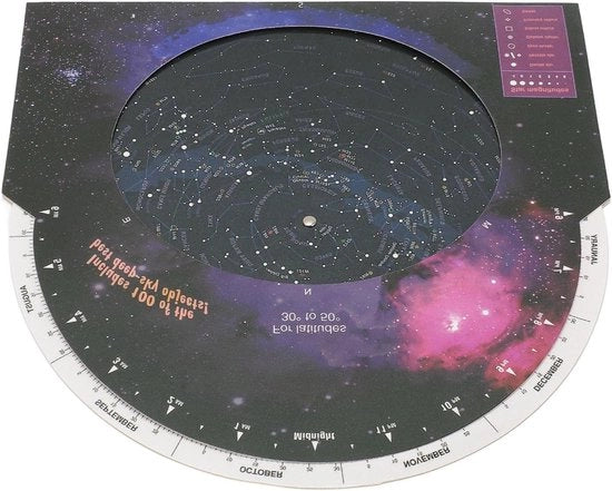 Guida stellare per astronomia - Stella con orientatore - Accessorio per telescopio - Latitudine nord 30-50 gradi - Esplora l'universo - Osservazione stellare sotto il cielo stellato
