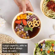 Set di 8 contenitori in plastica, 500 ml, impermeabili, riutilizzabili, contenitori leggeri per muesli, pasta, zuppe, pasta, ramen, popcorn, frutta, insalata e multifunzionali (per formaggio).