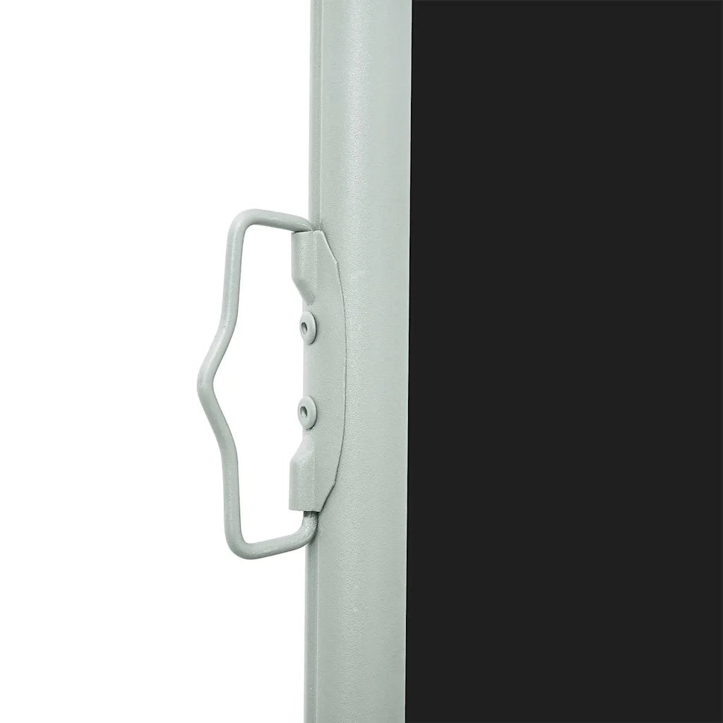 Tenda Laterale Retrattile per Patio 140x514 cm Nera 48394