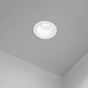 Faretto Incasso Moderno Oasis Metallo Bianco 1 Luce Gu10 Fisso Ip20 D9