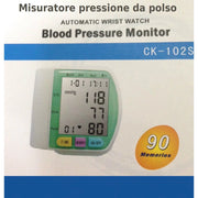 Trade Shop - Misuratore Di Pressione Da Polso Digitale Automatico Da Viaggio Sfigmomanometro -