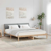 Struttura del Letto Marrone e grigio chiaro 180 x 200 cm 3394333