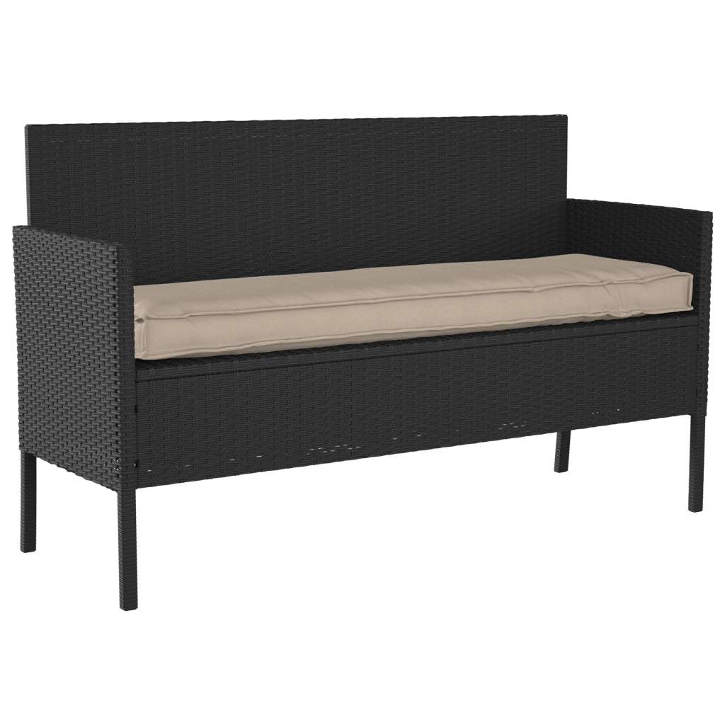 Cuscino per pallet da panchina taupe 140x40x8 cm in tessuto Oxford