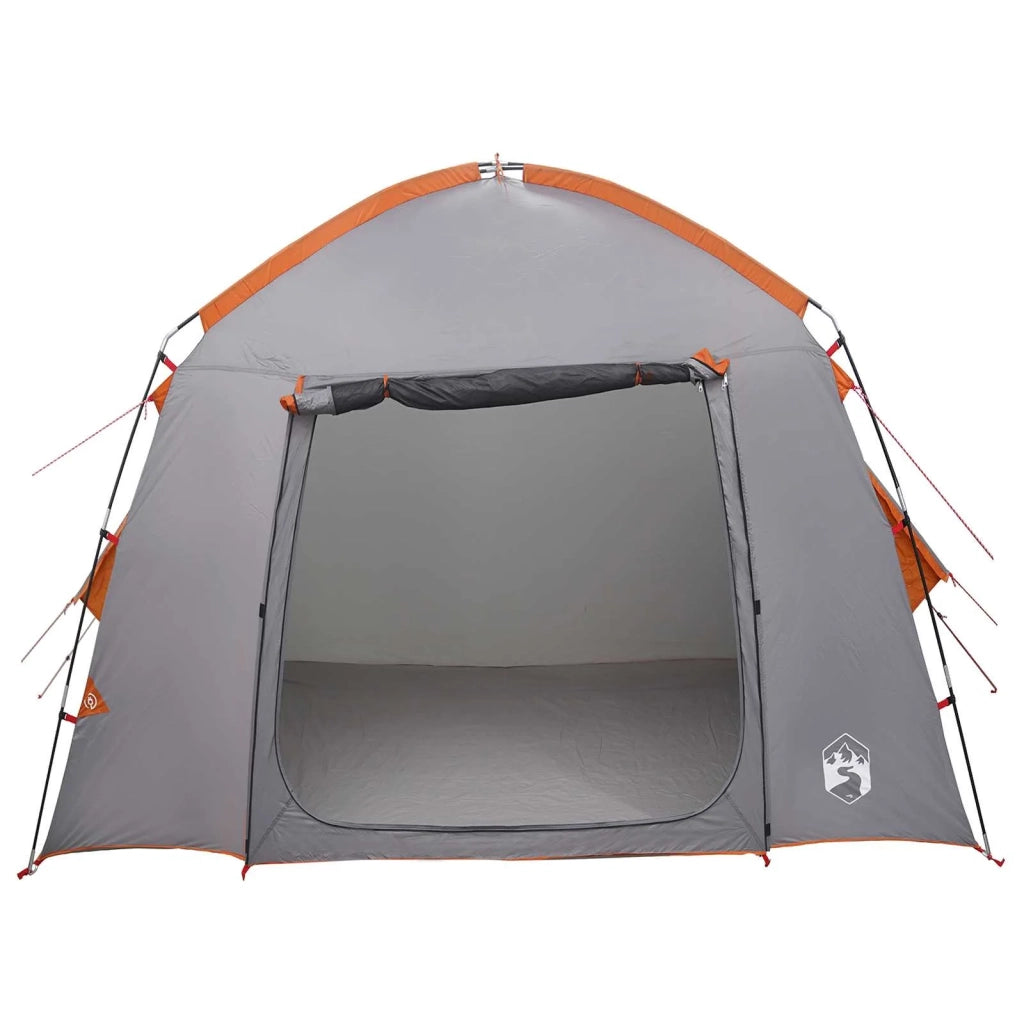 Tenda Capanna Grigio e arancione 210 x 210 x 138 cm Poliestere 42028507