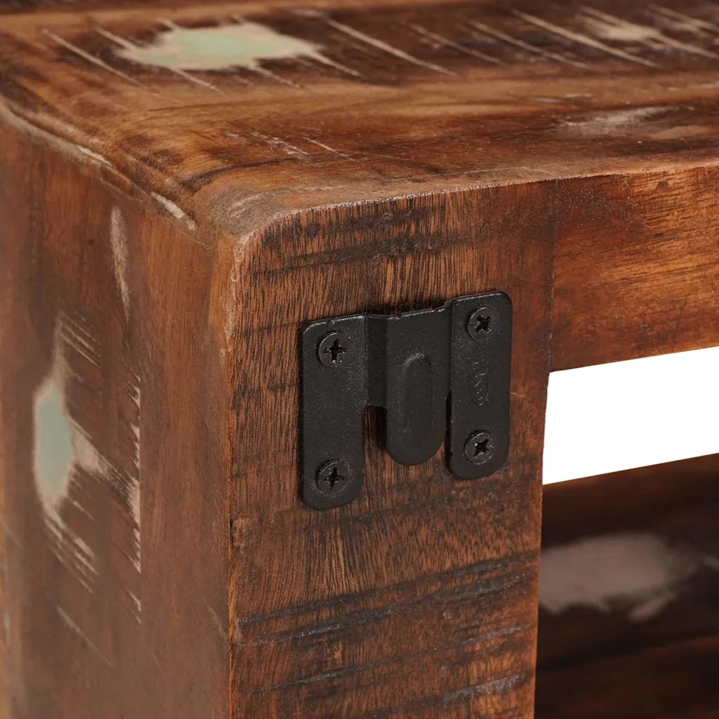 Comodino Marrone 45 x 30 x 24 cm Legno Recuperato Massello 4104578