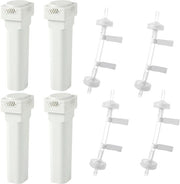 Kit di sostituzione filtro premium - 4 filtri a cartuccia - 4 valvole di ritorno - per SC2 - PP/Siliconi/Plastica - Dimensioni 9,6x2,9cm - Filtro a cartuccia