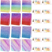 Confezioni regalo in carta 12 pezzi - Dimensioni 23 x 18 x 10 cm - Carte auguri 12 pezzi - Confezione creativa - Materiale cartaceo duraturo - Adatto per compleanni - Confezioni regalo in carta