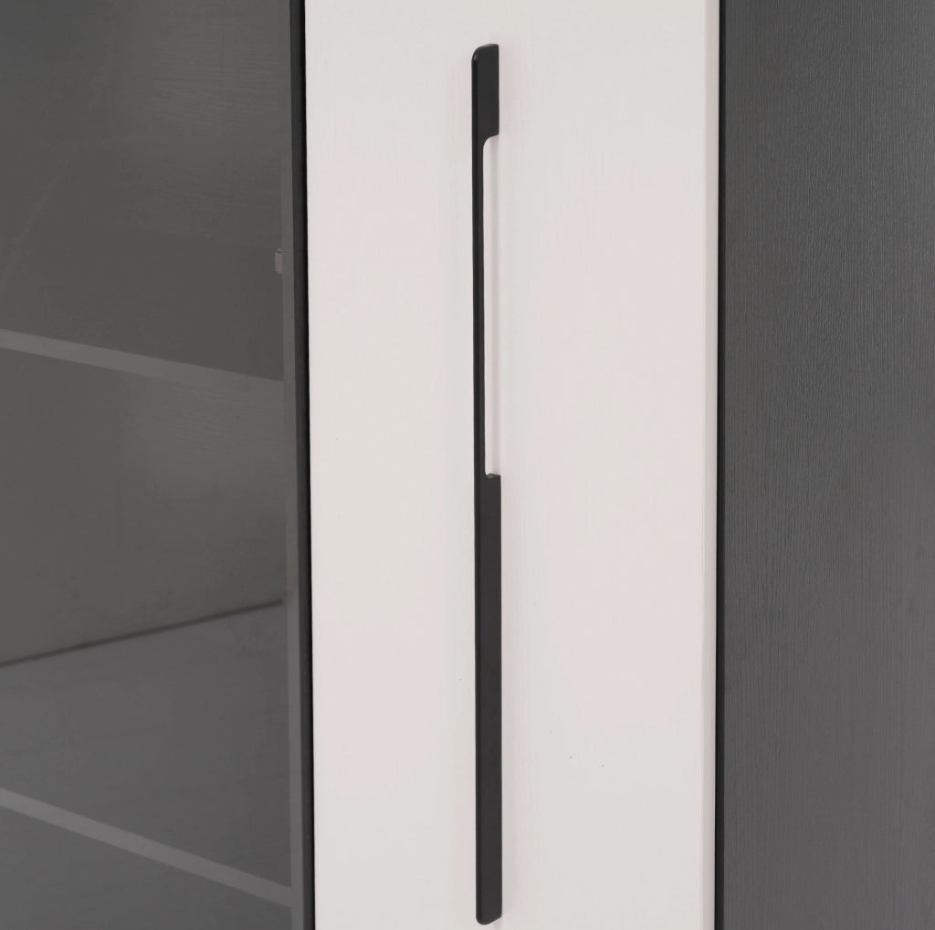 Vetrina con LED e vano laterale 70×40×160 cm