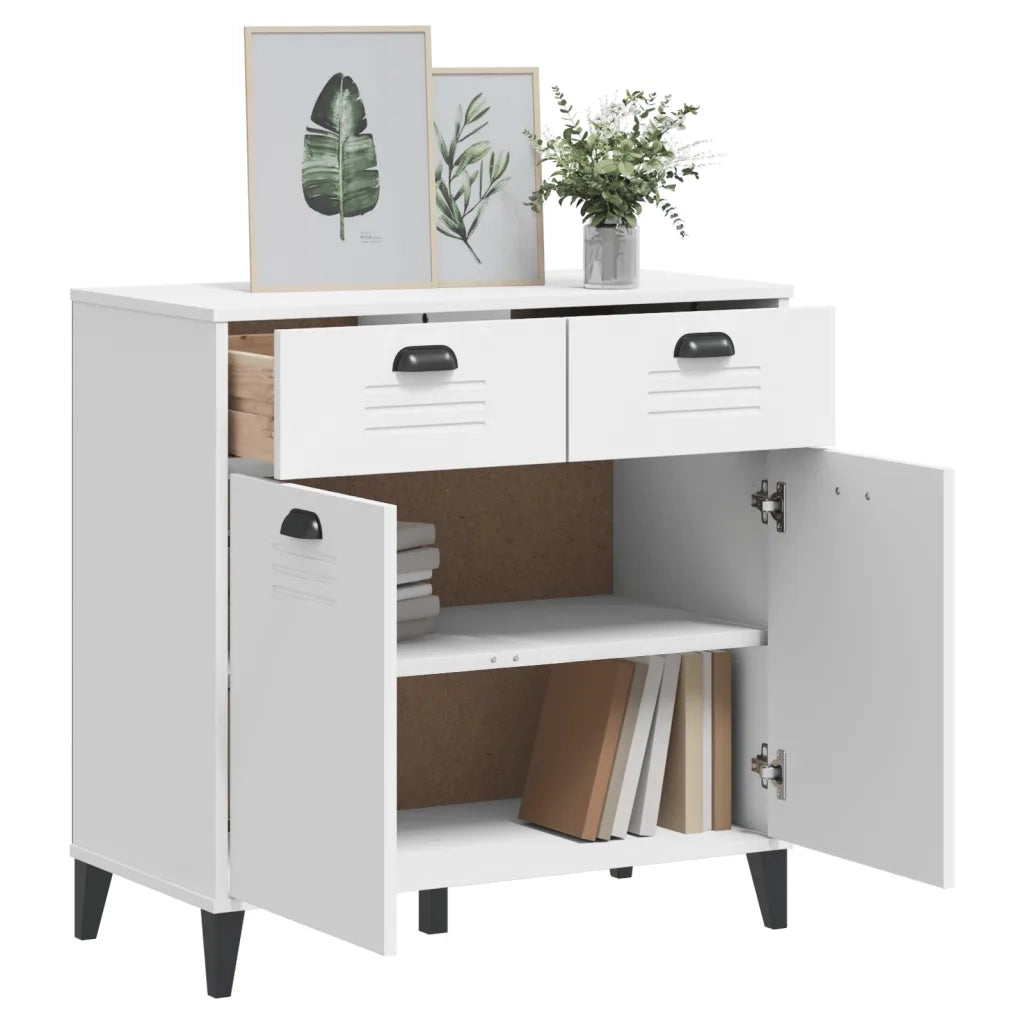 Credenza VIKEN Bianca 80x40x80 cm in Legno Multistrato 374935