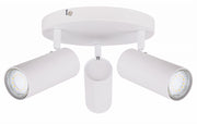 Plafoniera Candellux Colly 3 luci GU10 bianca 37cm