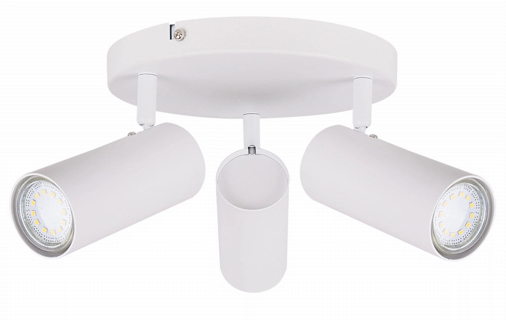 Plafoniera Candellux Colly 3 luci GU10 bianca 37cm