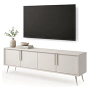 Kalorile, Mobile Porta tv un Ripiano, 187x40x83h cm Beige Cashmere
