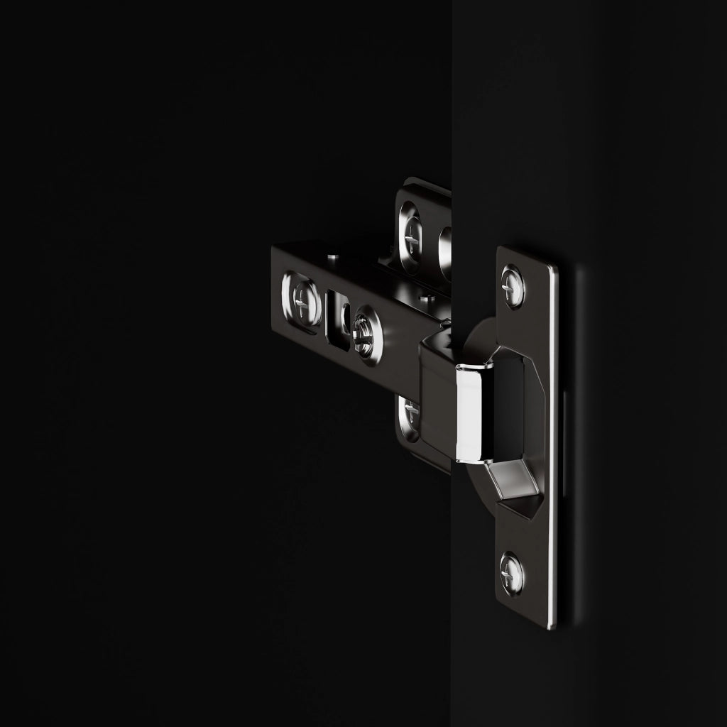 Scarpiera - con ripiani regolabili; 2 cassetti e vani aperti - per ingresso - in truciolare e MDF - 95×24×107 cm - nero