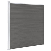 Pannello di Recinzione in WPC 175x186 cm Grigio cod mxl 6297