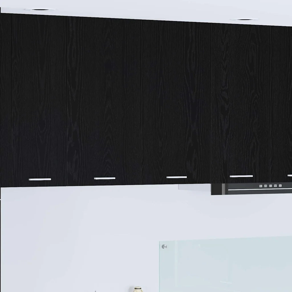 Armadio pensile Rovere Nero 80 x 31 x 80 cm Legno multistrato 884283