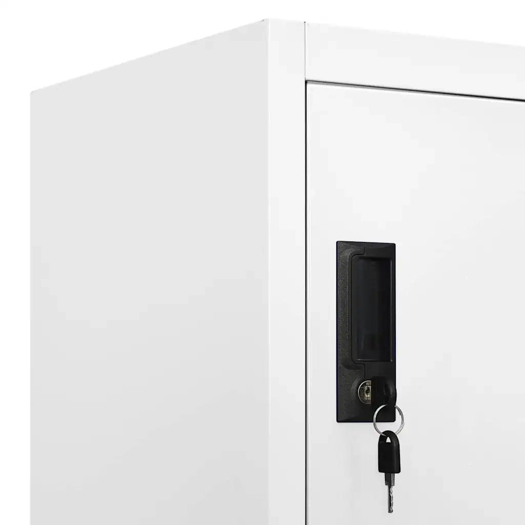 Armoire à casiers Blanc 90x40x180 cm Acier