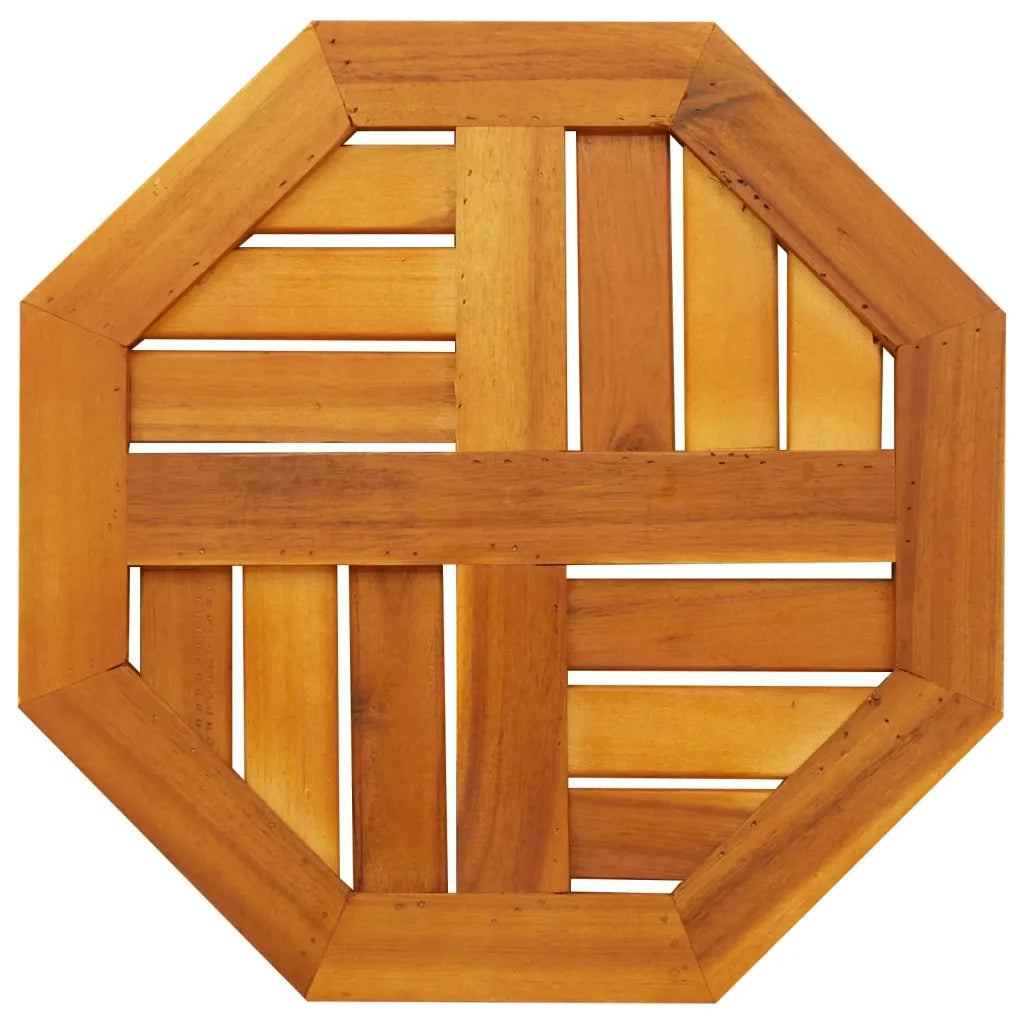 Piano per Tavolo 40x40x2 cm Ottagonale Legno Massello di Acacia 4004258