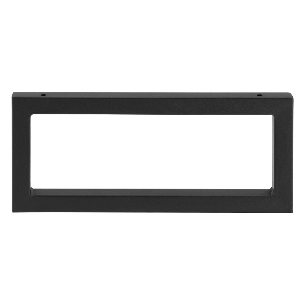 Set 2 staffe da parete fai da te in acciaio 45 x 20 cm nero opaco 03_0008098