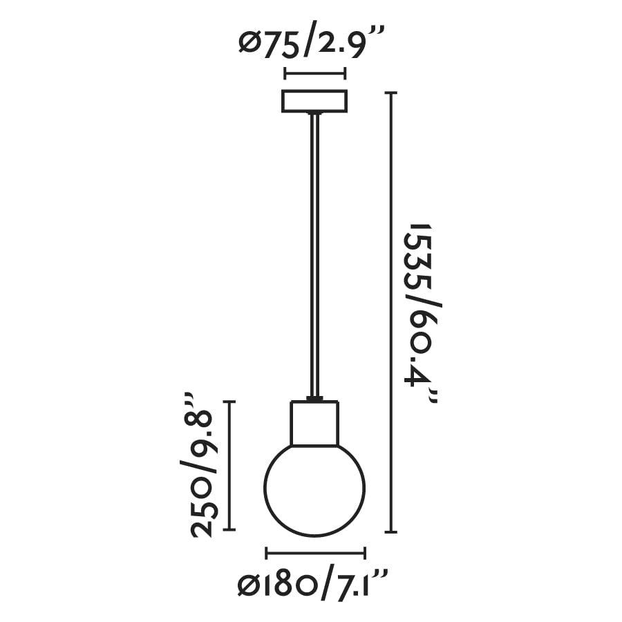 FARO BARCELONA 74427C-01 - Moon Lampada sospensioni Grigio Scuro