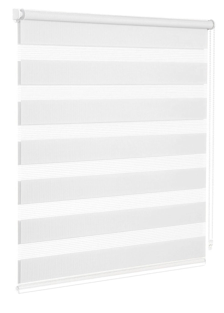 Tenda a Rullo 120x180 Cm Finestra Porta Interno Casa Ufficio Kit Montaggio Parete Telaio No Fori Bianco
