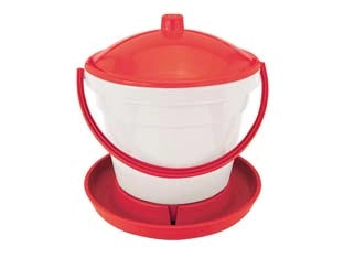 ABBEVERATOIO SERBATOIO RAPID CLEAN PER POLLI- - lt.12, cm.36x36x69h - 2 pezzi NOVITAL