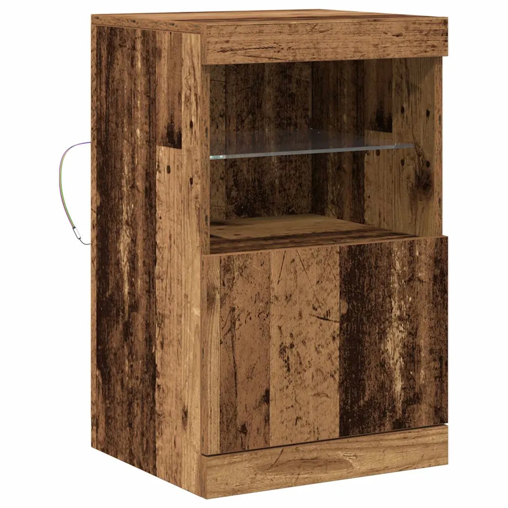 Credenza | Madia LED Legno vecchio 41 x 37 x 67 cm Legno multistrato