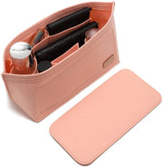 Organizzatore per borse da mano e borse, borsa in velluto, adatto per borse LV Speedy 35 e Neverfull MM (rosa, grande, combinazione)