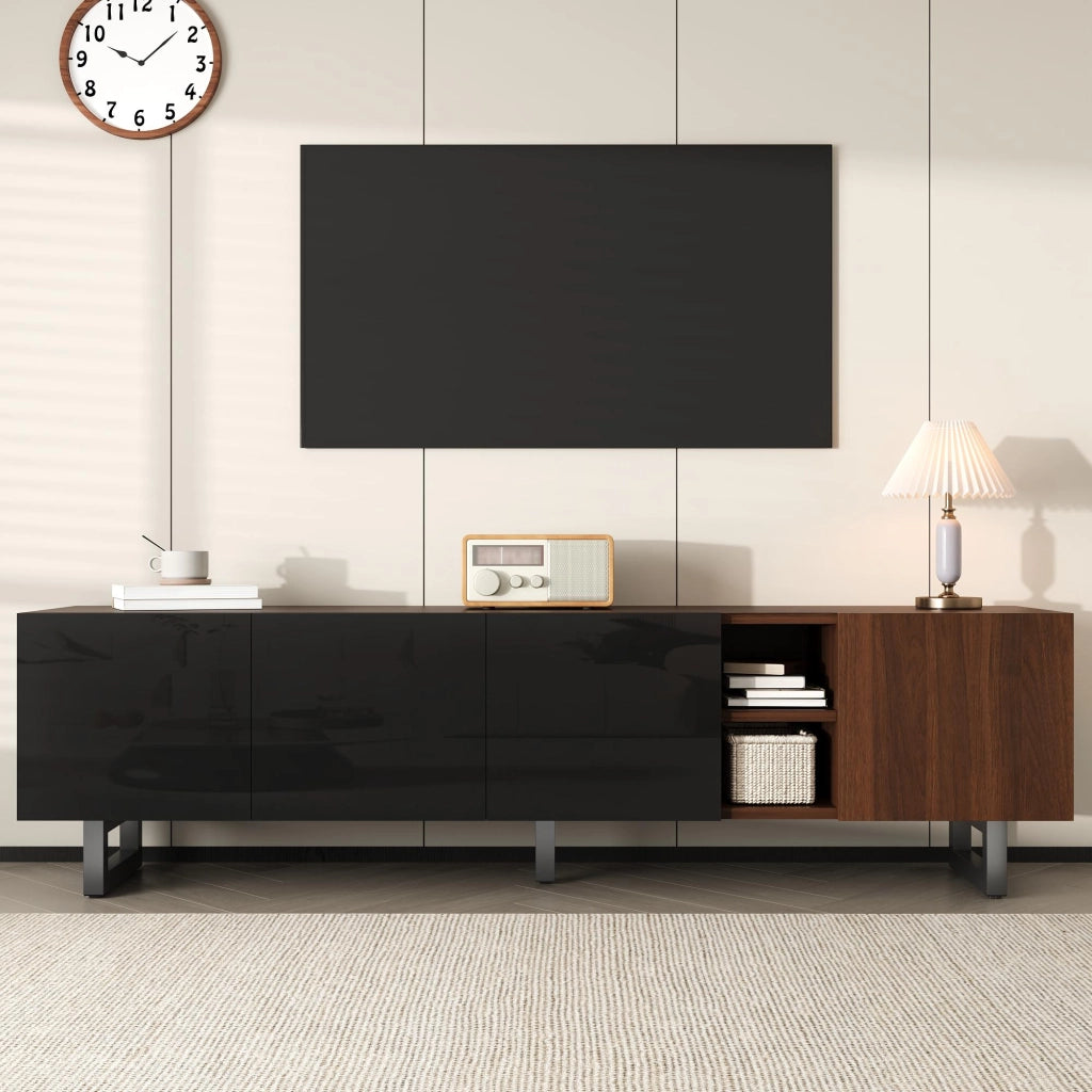 Mobile TV a 4 Ante in Legno Vintage ¨C MINIMAL ¨C 180x38x50 cm
