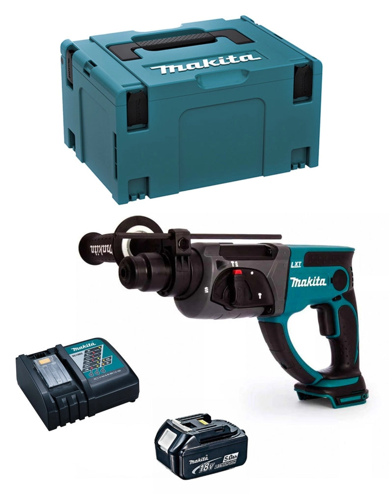 Tassellatore MAKITA DHR202RTJ1 (1 x 5,0 Ah + DC18RC + MAKPAC 3)