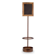 Securit WB-WR-1 lavagna e accessori Nero, Marrone, Legno Melammina, Metallo, Resina, Legno