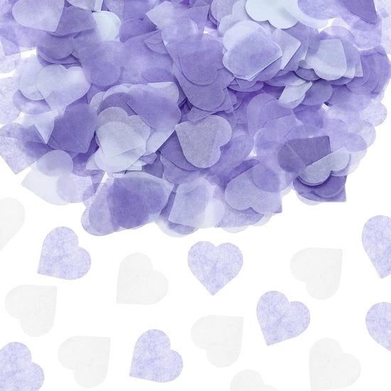 Confezioni di cuori di carta per decorazioni di festa - 2400 pezzi - Decorazione per San Valentino - Blu chiaro