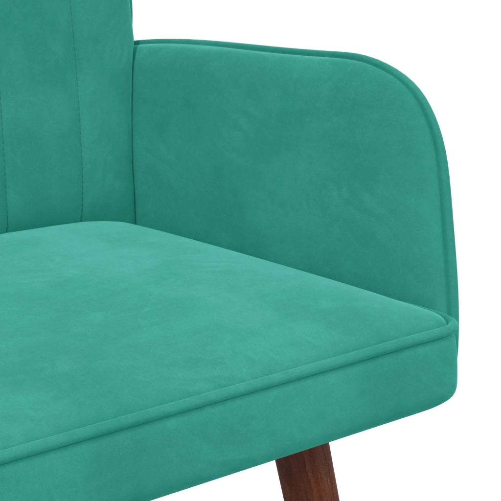 Sofa a Due Posti Turchese 115 x 61 x 87 cm Velluto