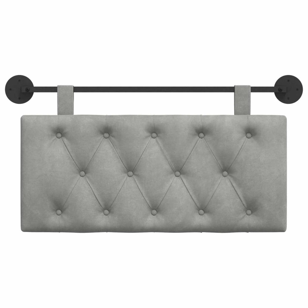 Testiera sospesa Con luce LED Grigio Chiaro Velluto 42032024