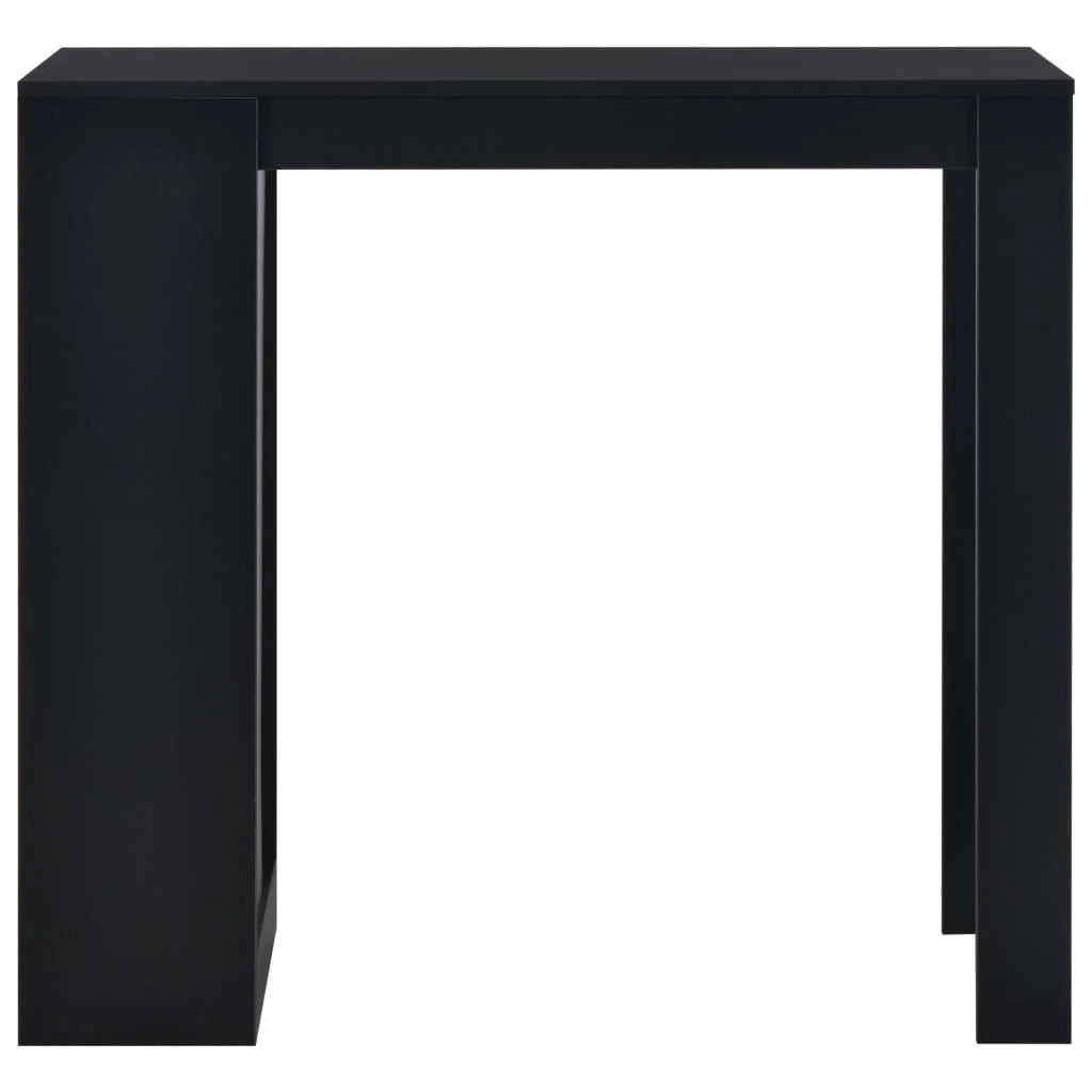 Tavolo alto da bar/bistrot con ripiano nero 110 cm 0902055