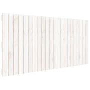 Testiera | Testata da Parete Bianca 140x3x60 cm in Legno Massello di Pino