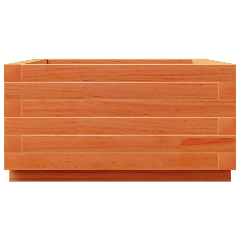 Fioriera Giardino Marrone Cera 50x50x26,5cm Legno Massello Pino 847295