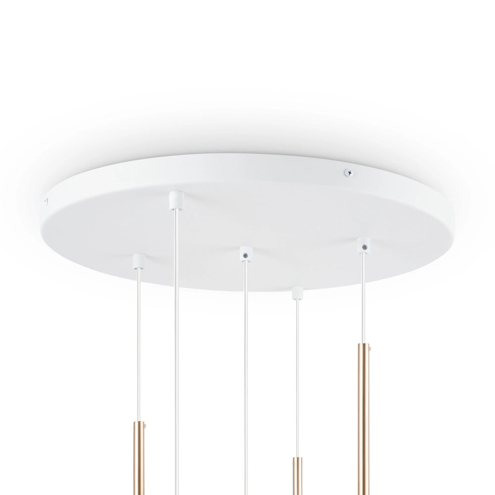 Lampadario Maytoni Basic Form 5 luci ottone in vetro E14