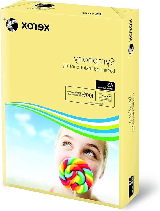 Papier da stampa colorato Symphony pastello DIN A3 80 g/m2 ivoore - 500 fogli