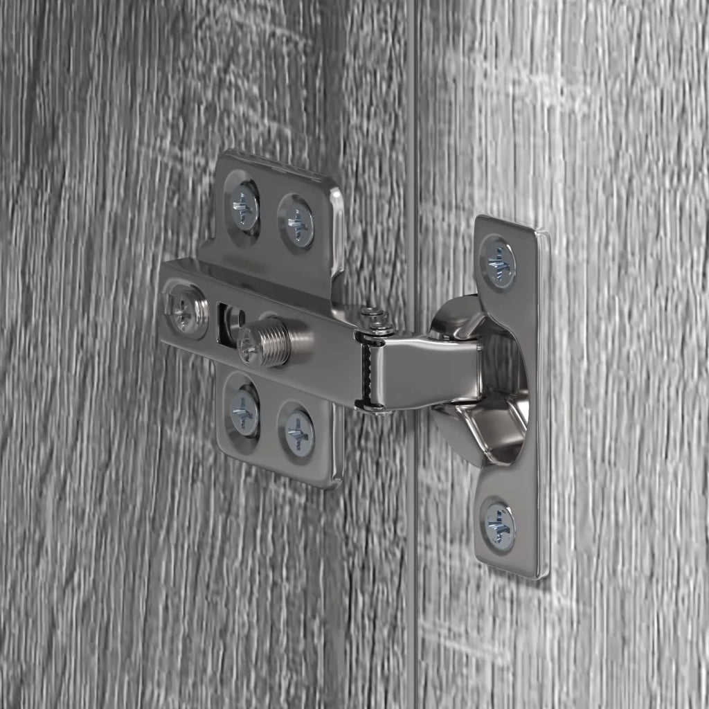 Mobiletto per specchio da bagno con porta TULUM Grigio Sonoma 880367