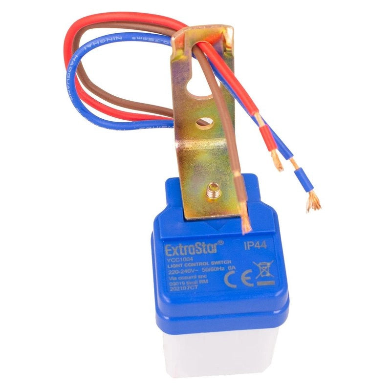 Sensore Crepuscolare Photo Cell Sensor 220V 6A IP44 Interno Esterno