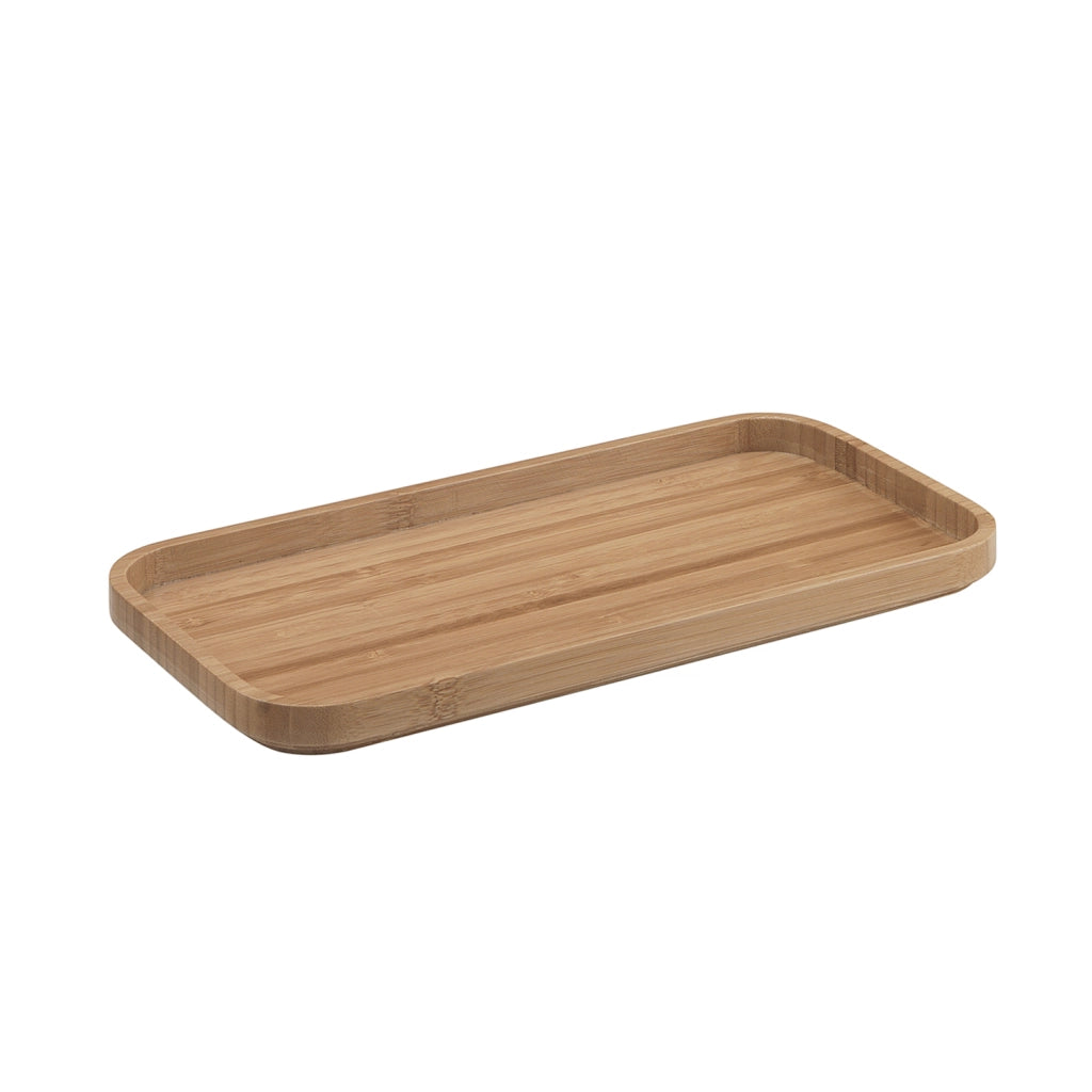 Vassoio portaoggetti d'appoggio bambù 1306 Gedy serie NINFEA Naturale