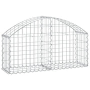 Cesto Gabbione ad Arco 100x30x40/60 cm Ferro Zincato
