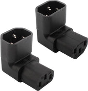 Adattatore di alimentazione estensibile 90 gradi 250V 10A IEC C14 a C13