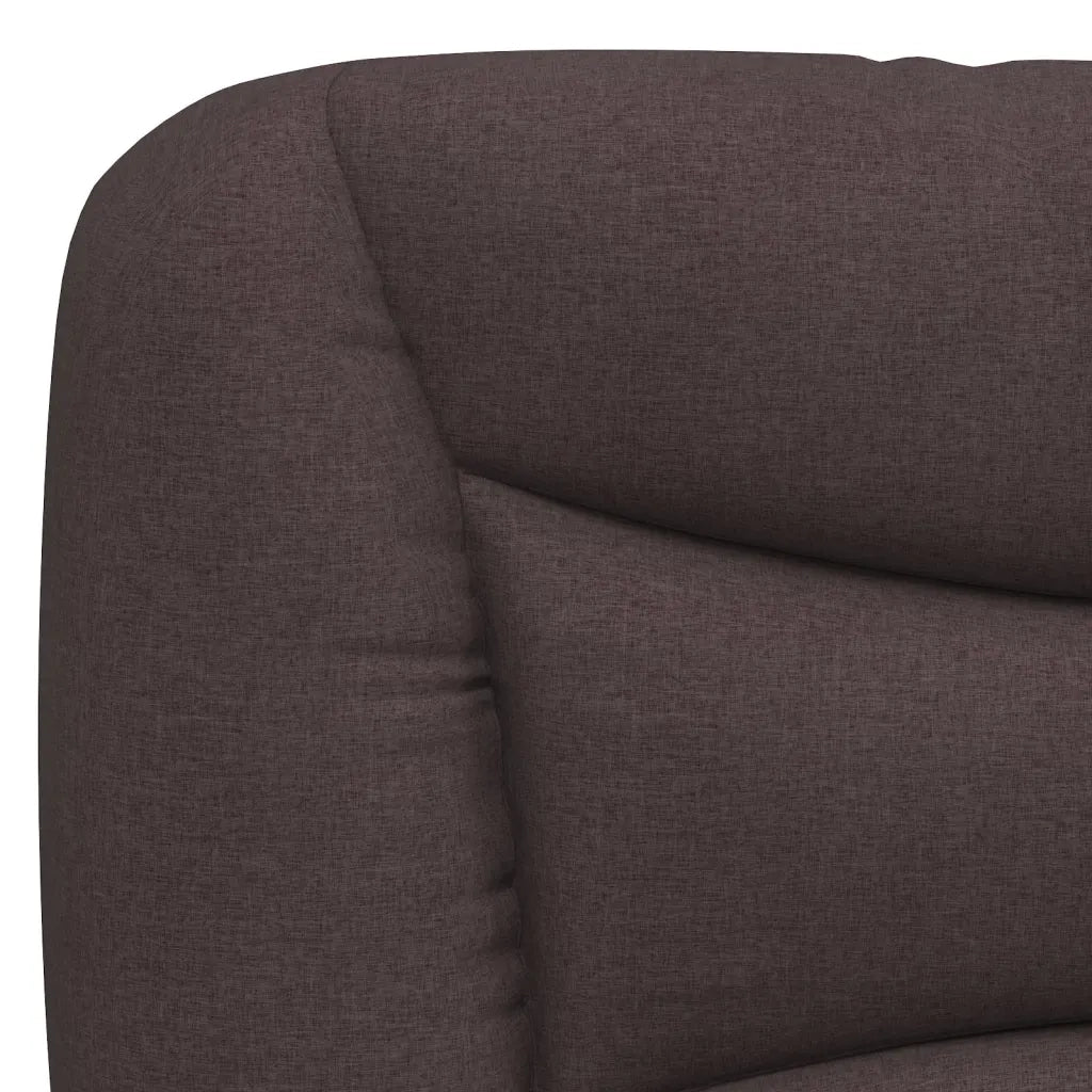 Cuscino Testiera Hvar Marrone Scuro 90 cm in Tessuto CFW4274512
